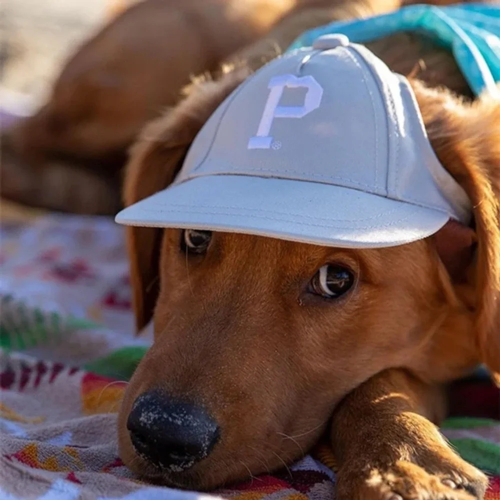 Portland Gear‎ Maroon Pet Baseball Cap w/ Ear Holes Adjustable Strap Size Small